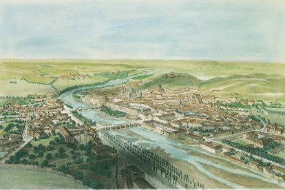 El Burgos 1851, imagen de una litografía Andrés Gersons.