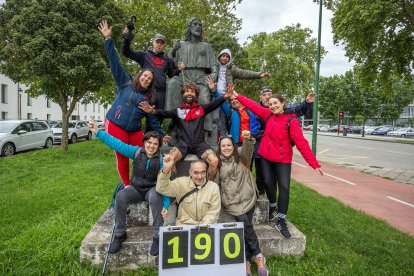 El equipo de Prosame, con ganas de seguir avanzando en el Camino de Santiago.