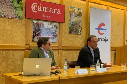 Ignacio Linares y José Carlos Díez, durante su intervención.