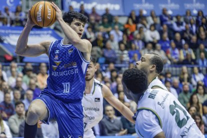 Corbalán durante el partido contra Unicaja.