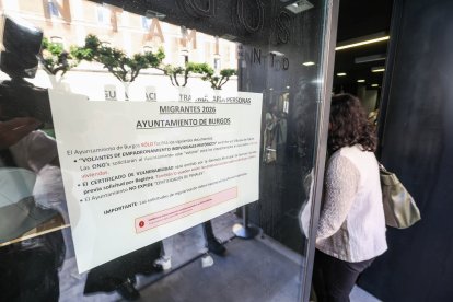 Nueva oficina para los trámites del padrón del Ayuntamiento de Burgos, en la calle Nuestra Señora de la Asunción.