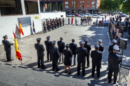 Imagen del acto de homenaje a las víctimas del terrorismo en la Policía.