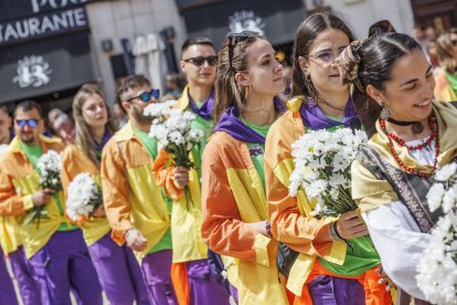 Instante de la Ofrenda de flores de las fiestas de San Pedro y San Pablo 2026.