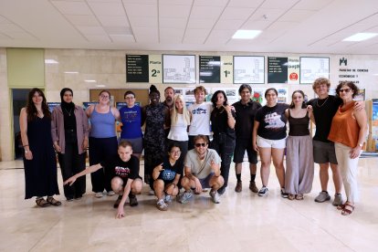Foto de los estudiantes acogidos