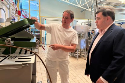 El director general del Instituto Tecnológico Agrario de Castilla y León (ITACyL),  David González Huerta, visita la Estación Tecnológica de la Lecha (ETL), ubicada en Palencia.