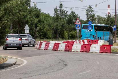 Imagen del tramo afectado por el hundimiento.