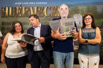 Presentación del libro 'Huérmeces: historias, gentes y curiosidades de un pueblo de la vieja Castilla'.