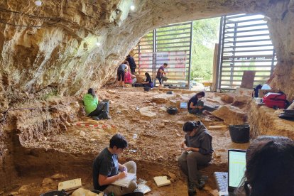 Imagen general del nivel 4D cueva de Prado Vargas.