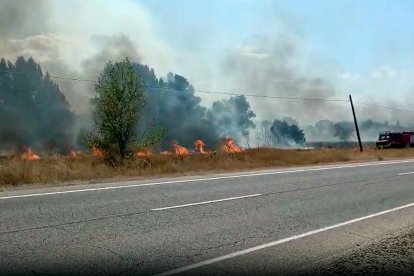 Imagen del incendio en Las Calabazas.