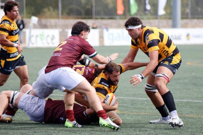 Imagen del partido entre Aparejadores y Alcobendas.