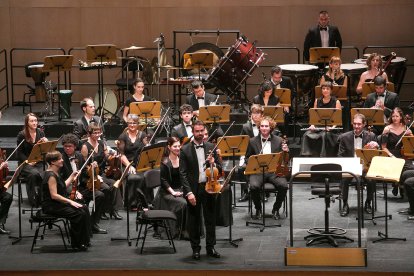 Una actuación de la Orquesta Sinfónica de Burgos (Osbu) en octubre de 2022.