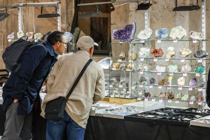 15 expositores conforman la segunda edición de la Feria y Exposición de Minerales y Fósiles de Burgos.