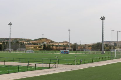 Vista general de los campos de césped artificial del complejo deportivo de Pallafía.