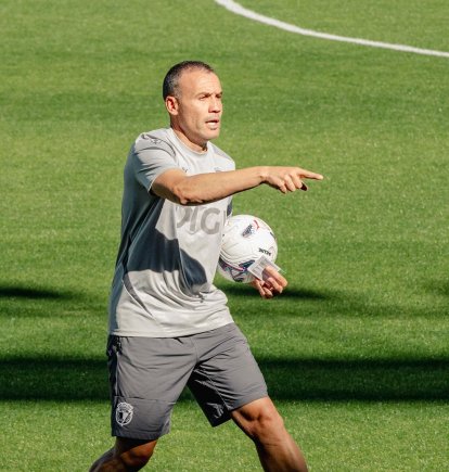Francisco, durante un entreno.