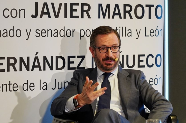 El vicepresidente primero del Senado, Javier Maroto, participa en el Club de Prensa de El Mundo de Castilla y León.