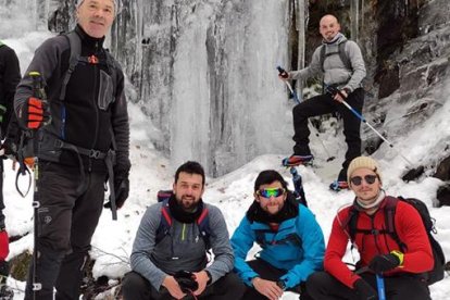 Ni siquiera el frío es impedimento para disfrutar de la montaña.