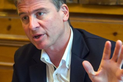 Borja Suárez, presidente de la Diputación de Burgos.