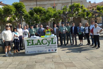 Recibimiento por todo lo alto en Villarcayo.