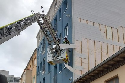 La borrasca 'Kirk' causa estragos en Burgos.