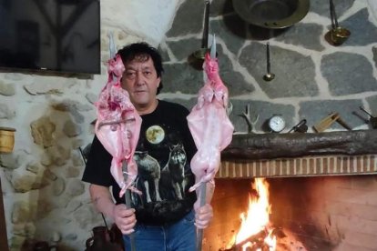 Imagen de un conejo al pincho