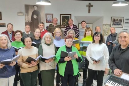 El Coro durante un ensayo.