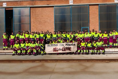 Solidaridad desde Vilanova contra el cierre del taller de Renfe en Miranda.