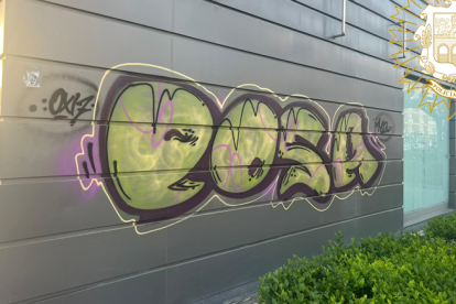 Grafiti en el polígono residencial