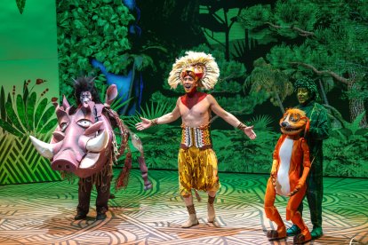 Instante del musical ‘El Rey León’, que Ademus representó en el mes de marzo.