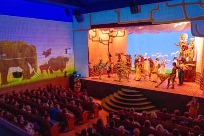 Instante del musical ‘El Rey León’, que Ademus representó en el mes de marzo.