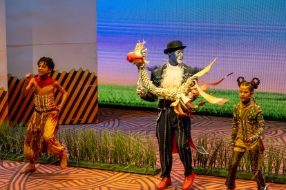 Instante del musical ‘El Rey León’, que Ademus representó en el mes de marzo.