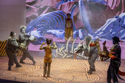 Instante del musical ‘El Rey León’, que Ademus representó en el mes de marzo.