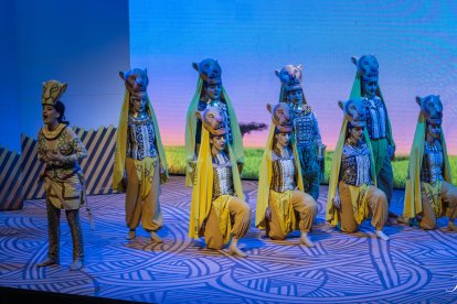 Instante del musical ‘El Rey León’, que Ademus representó en el mes de marzo.