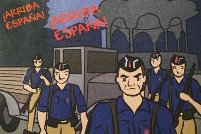 El 18 de julio se acerca y los falangistas comienzan a empuñar las armas. BLUME