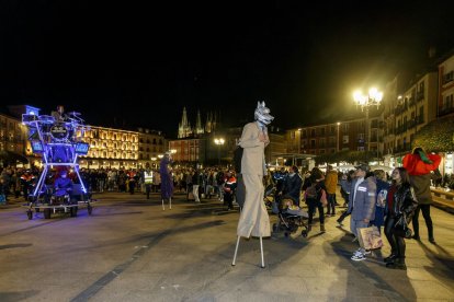 Pregón y espectáculo en el Carnaval de Burgos 2023. SANTI OTERO
