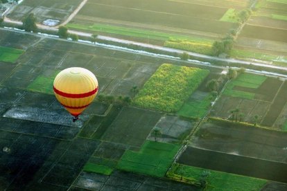 Fotografía de archivo fechada el 9 de diciembre de 2017 que muestra un globo aerostático