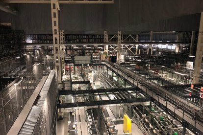 Uno de los grandes centros logísticos que opera la compañía en España situado en Villandangos, en León.