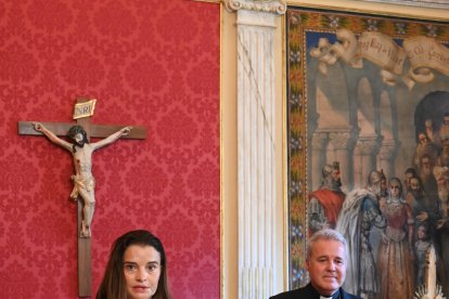 Toma de posesión de la nueva ecónoma de la archidiócesis de Burgos, María de la O Rilova. Ricardo Ordóñez / ICAL.