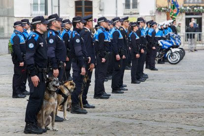 Fiesta de la Policía Local de Burgos en el monasterio de San Juan. TOMÁS ALONSO