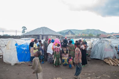 La población ha tenido que huir con los puesto tras el avance de la guerrilla M23.