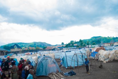 Situación del campamento de refugiados internos junto al centro de los salesianos en Goma.