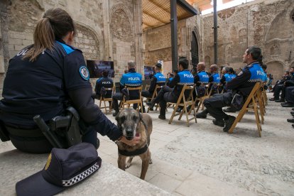 Fiesta de la Policía Local de Burgos en el monasterio de San Juan. TOMÁS ALONSO