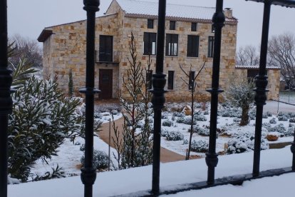 Caleruega cubierta con un manto blanco. L. V.