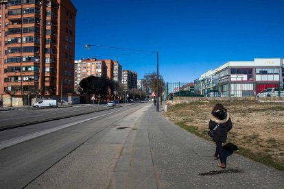 Avenida Juan Ramón Jiménez, en Gamonal. TOMÁS ALONSO