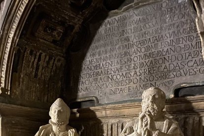 Sepulcro del poderoso mercader Cristóbal de Haro y su esposa en San Lesmes. ECB