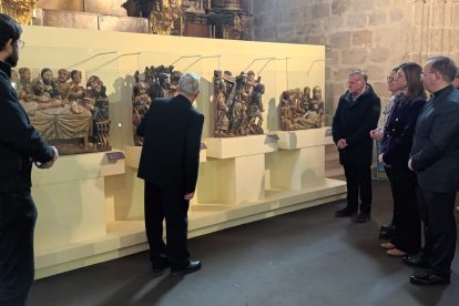 Imagen de la inauguración celebrada esta mañana en Aranda