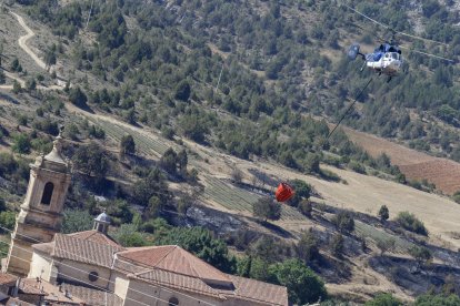 Las consecuencias del grave incendio de Quintanilla del Coco. FOTO: SANTI OTERO