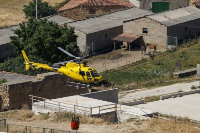 Las consecuencias del grave incendio de Quintanilla del Coco. FOTO: SANTI OTERO