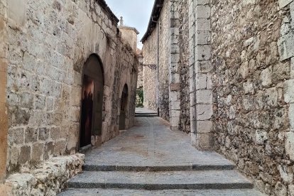 Aspecto actual de la calle Embajadores de Burgos. 