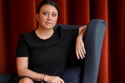 Camilla Läckberg, el pasado jueves en Madrid