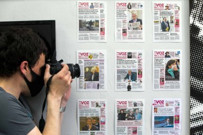 Estas son las portadas de La Voz del Patio. TOMÁS ALONSO